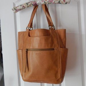 Margot New York saddle tan leather tote